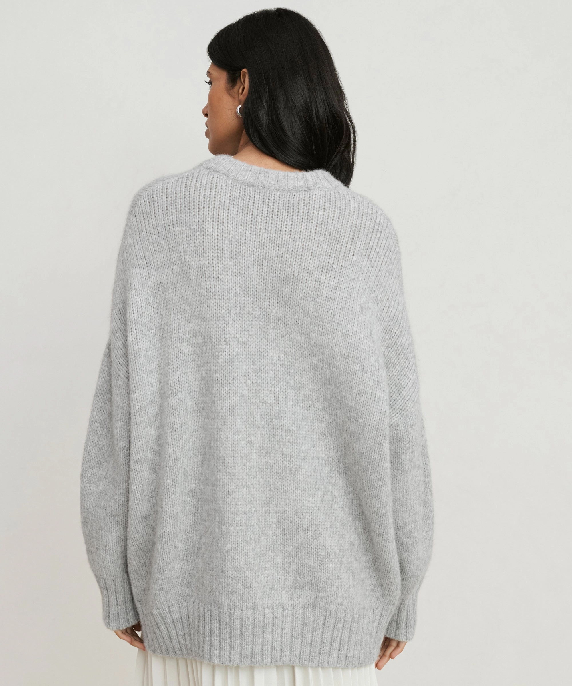 Alpaca Cocoon Crewneck LightweightFabric
