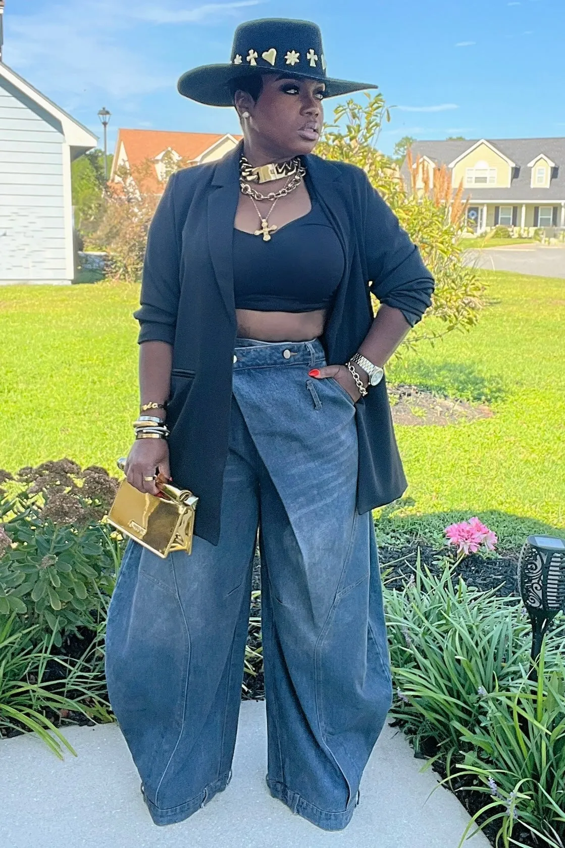 Not So Basic Boyfriend Blazer Flexible Joint Articulation