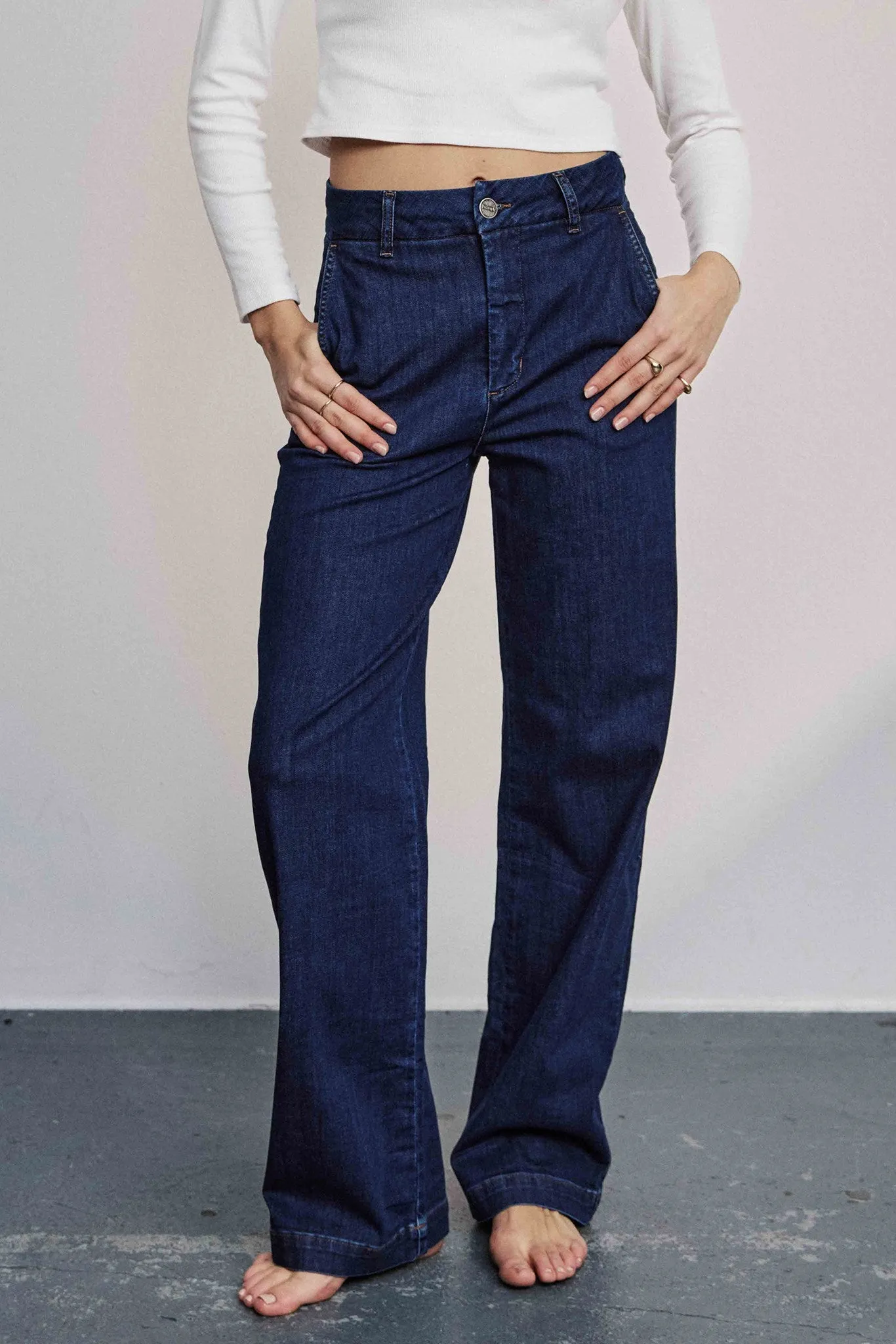 NUAMBER LONG - Dark Blue Denim 1 On The Move Relaxed Look