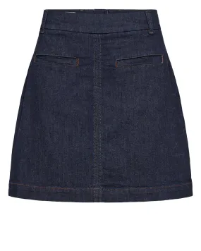 NUAMBER MINI SKIRT - Dark Blue Denim Abrasion resistant Modular Pocket System