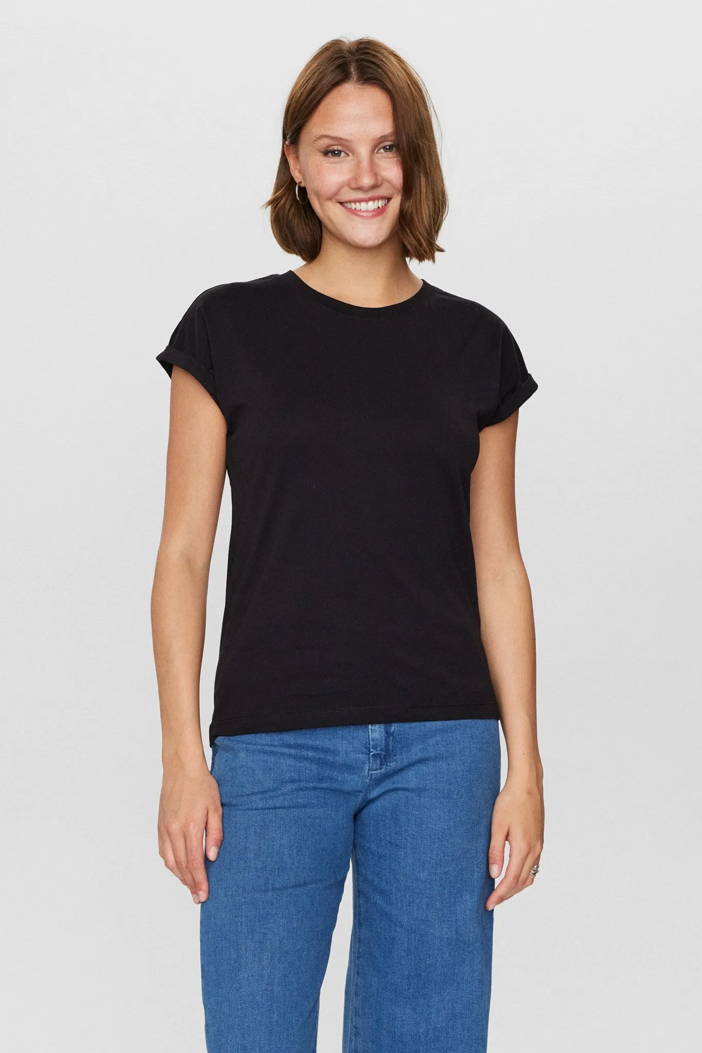 Seamless Construction Design NUBEVERLY T-SHIRT - GOTS - Caviar