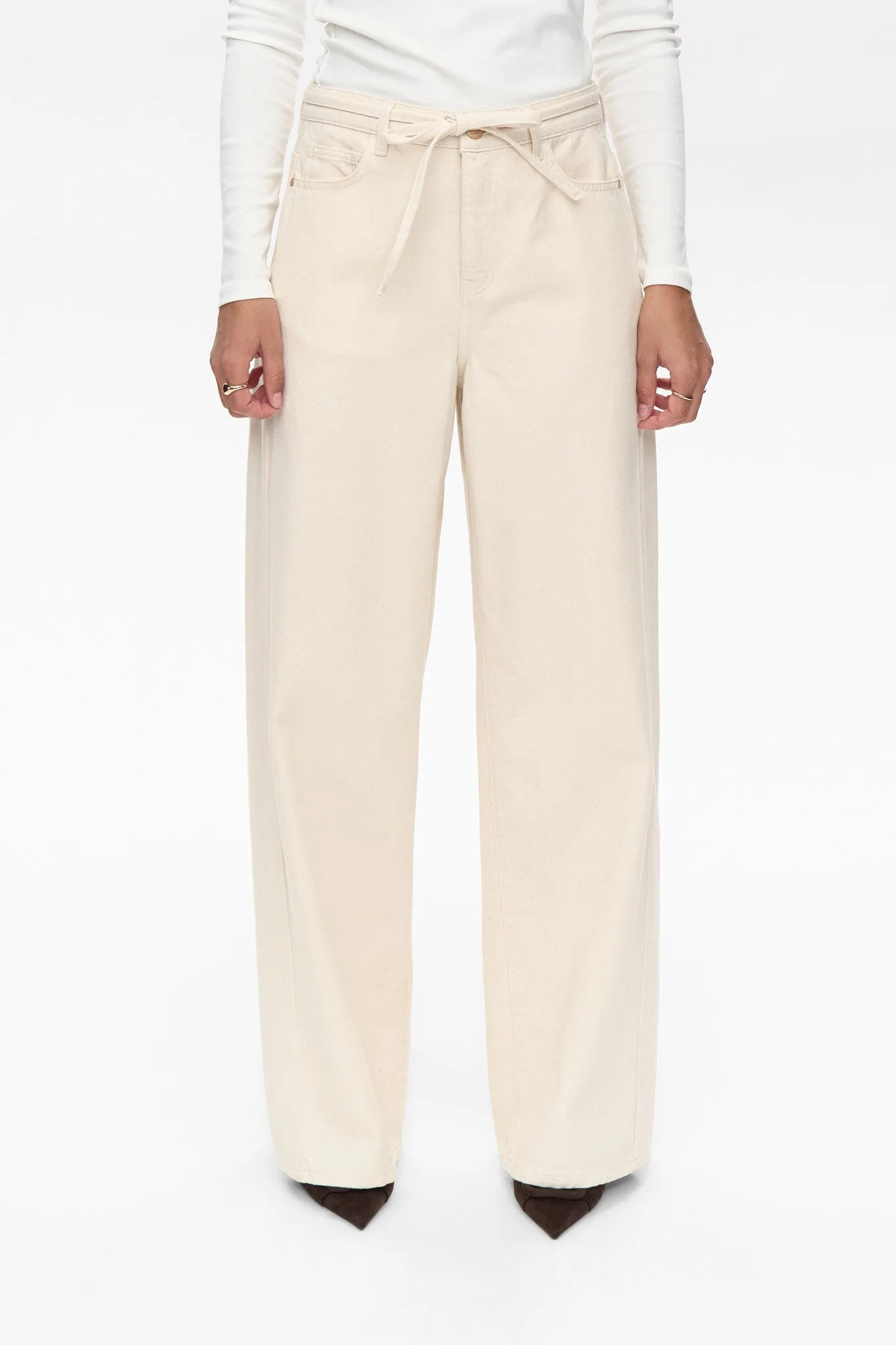 All Round Fit NUBROOKLYN SOLID JEANS - Nature