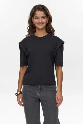 Bonded Seam Construction Soft Touch Feel NUCORALEE T-SHIRT - Caviar