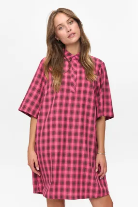 NUELMA DRESS  - Pink Lemonade Light Shape Heart Tone