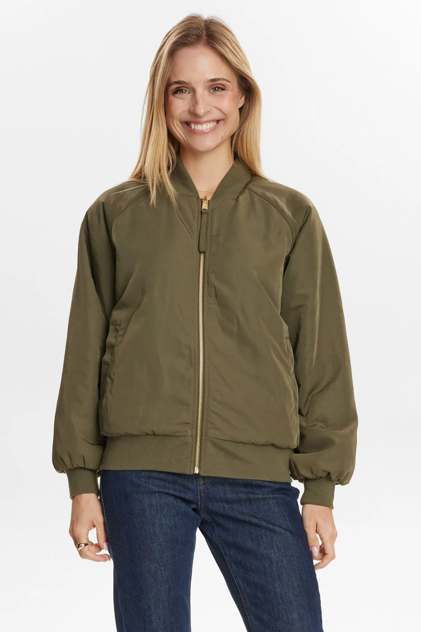 NUETERA REVERSIBLE JACKET - Grape leaf Convertible Collar Primaloft Insulation