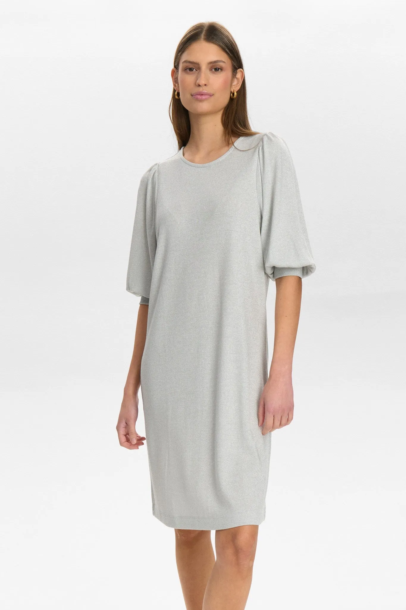 NUGLAM DRESS - Silver wrap waist Minimalist Design