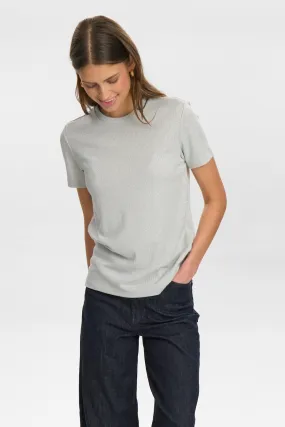 High Collar Protection Design NUGLAM SS TEE - Silver