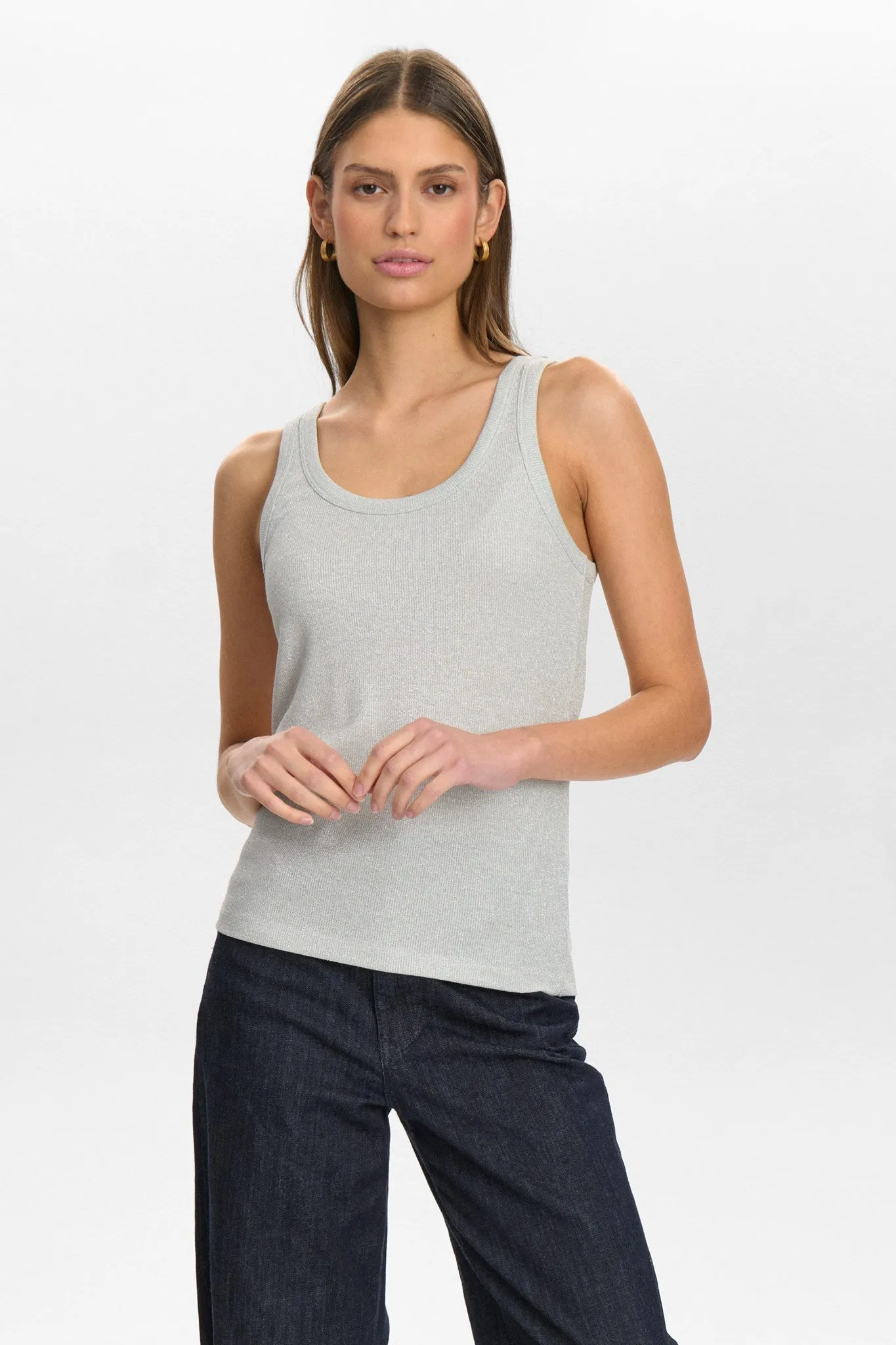 Compression Fit NUGLAM TANK TOP - Silver