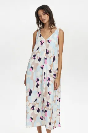 Korean Mood Flowy Texture NUGRACIE DRESS - Cerulean