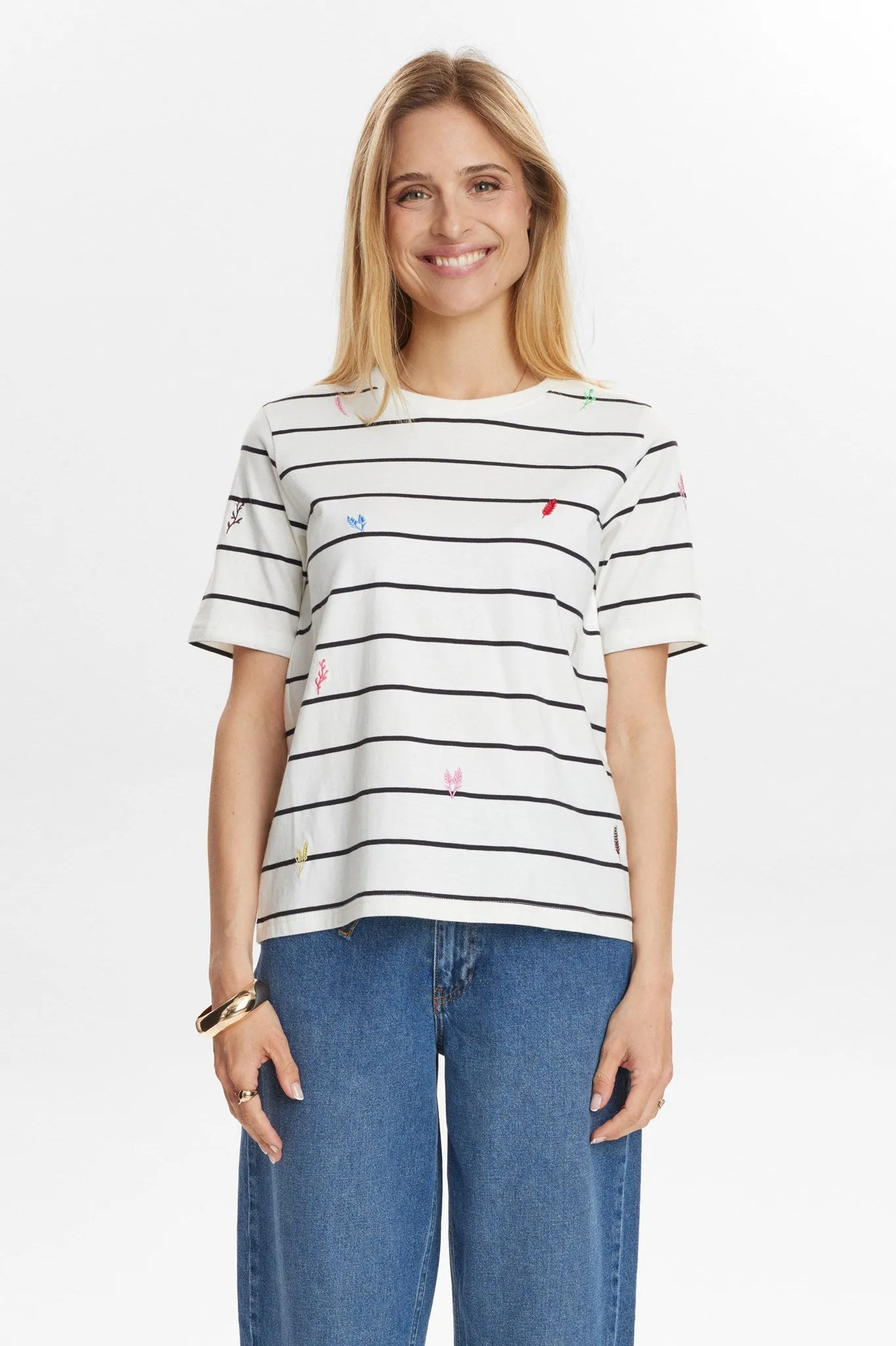 StaticResistantFabric NUGRAINY T-SHIRT - GOTS - Cloud Dancer