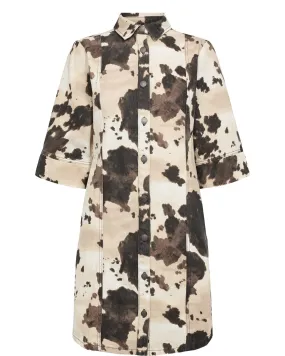 Dress-Up Style Comfy Flex NUIVY SHIRT DRESS - Gray Morn