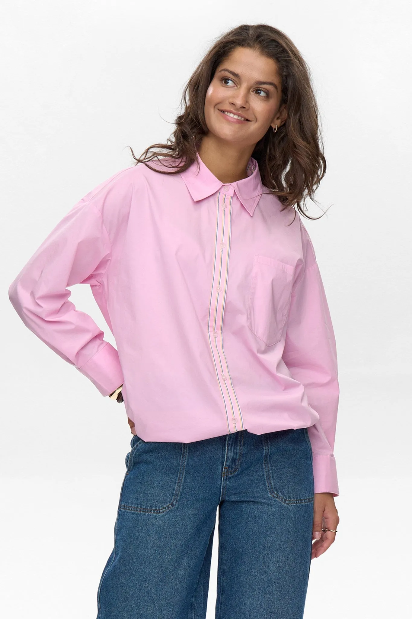 NUJADEN SOLID SHIRT - Cherry Blossom EcoFriendlyMaterial Breathable back panel