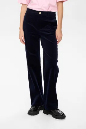 Convertible legs Smooth Fabric NUJOANNA PANTS - Dark Sapphire