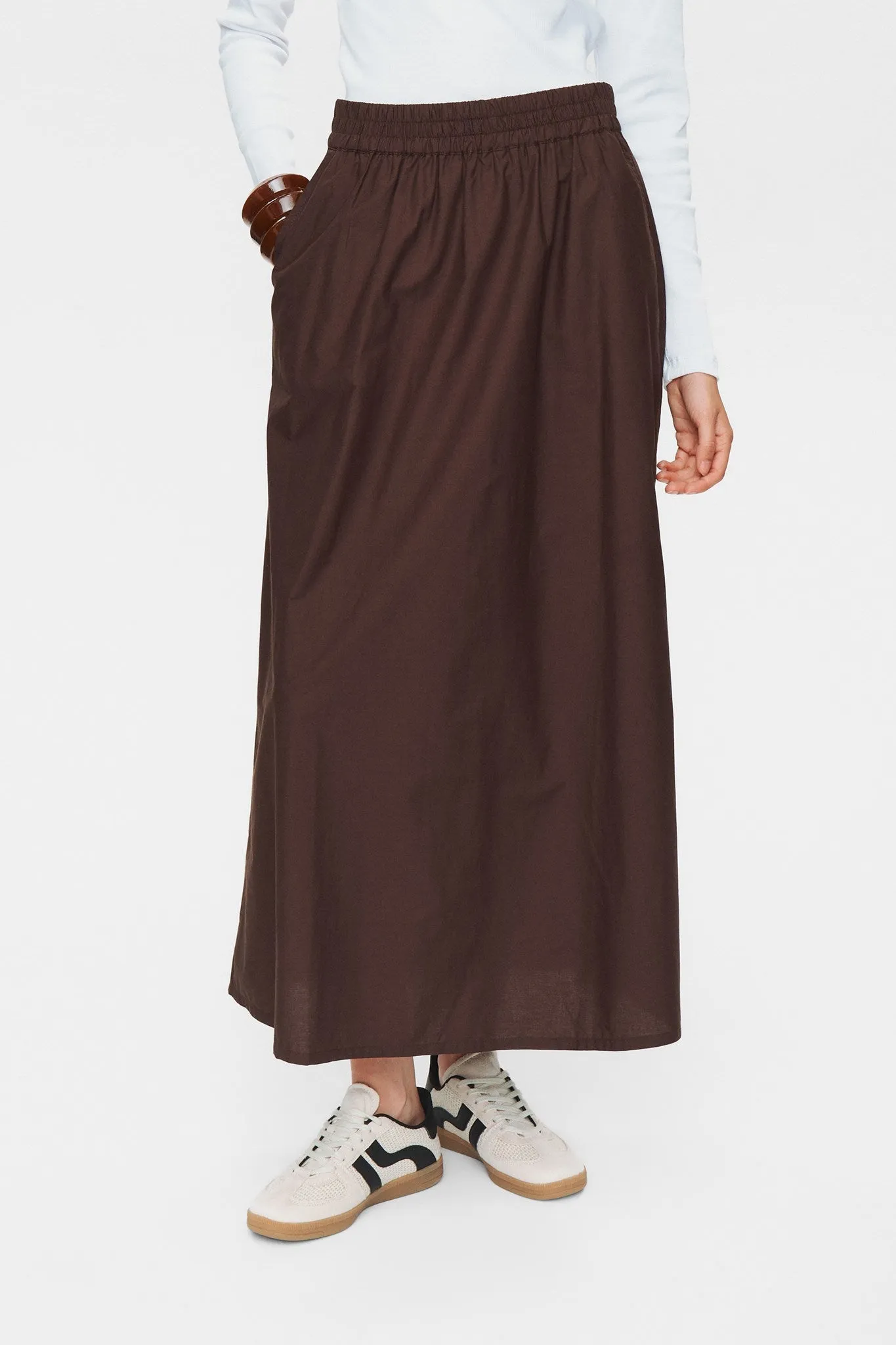 NUJUNY LONG SKIRT - Black Coffee SecureCargoPockets Active Design