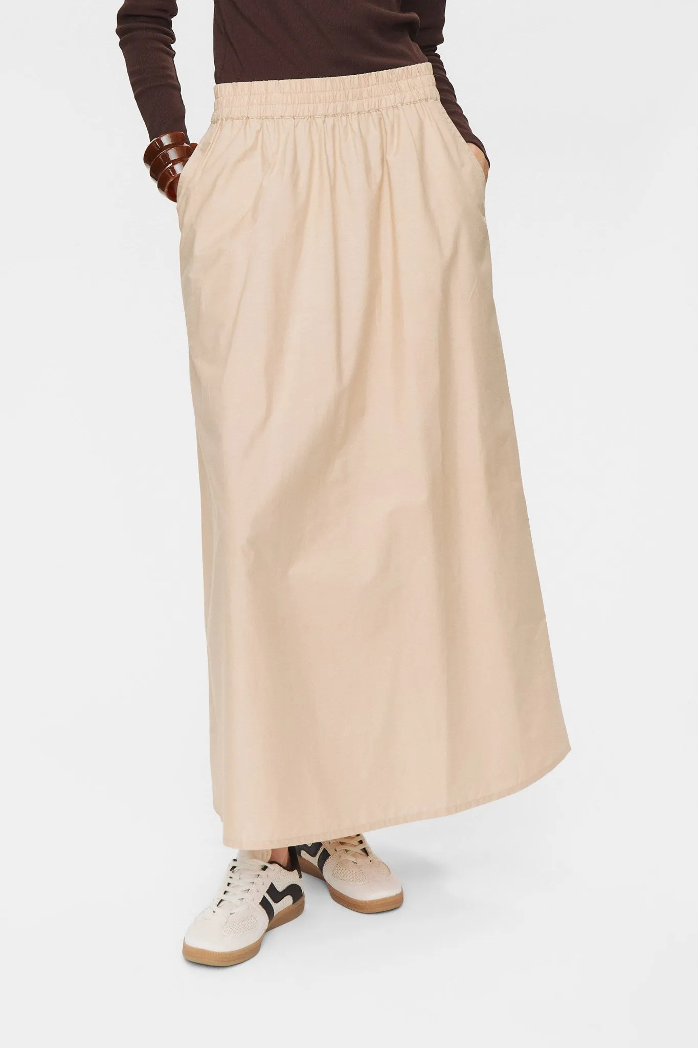 FlexFoamPadding NUJUNY LONG SKIRT - Sesame