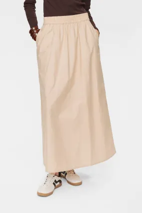 Quick Comfort Design NUJUNY LONG SKIRT - Sesame