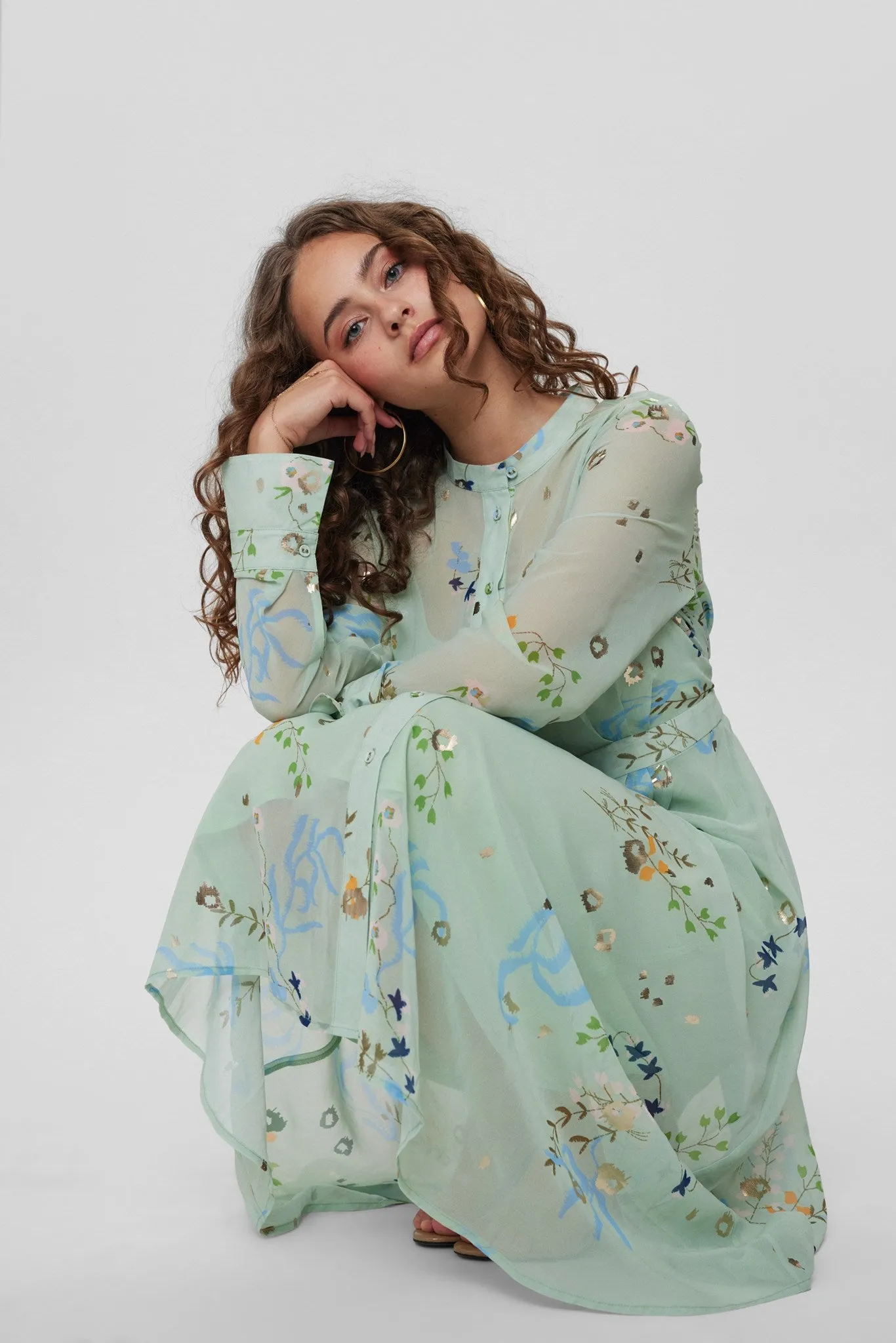 NUKYNDALL NEW DRESS - Sea Foam Street Style Garden Fresh