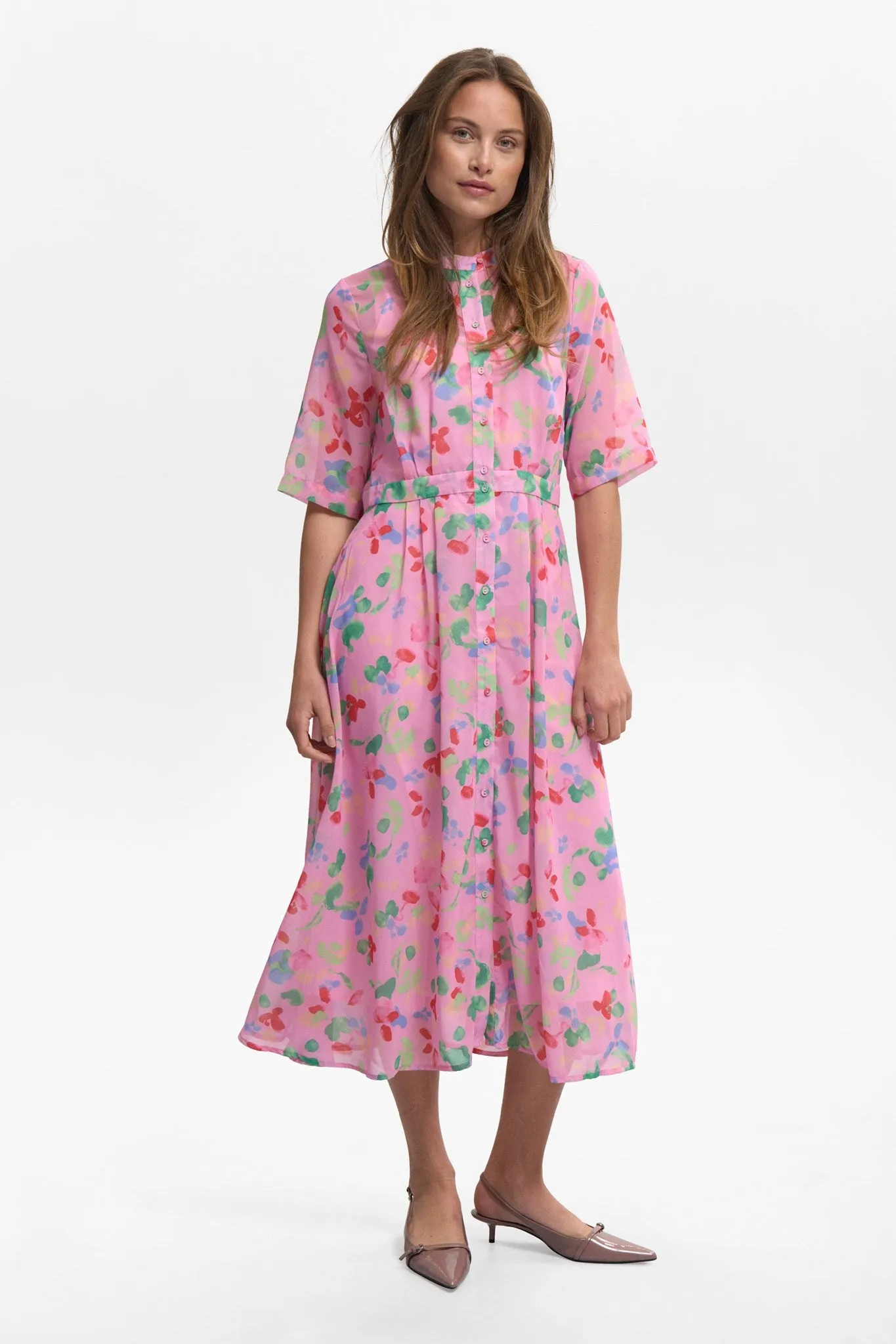 Soft Draping NUKYNDALL NEW SS DRESS - LILAC SACHET