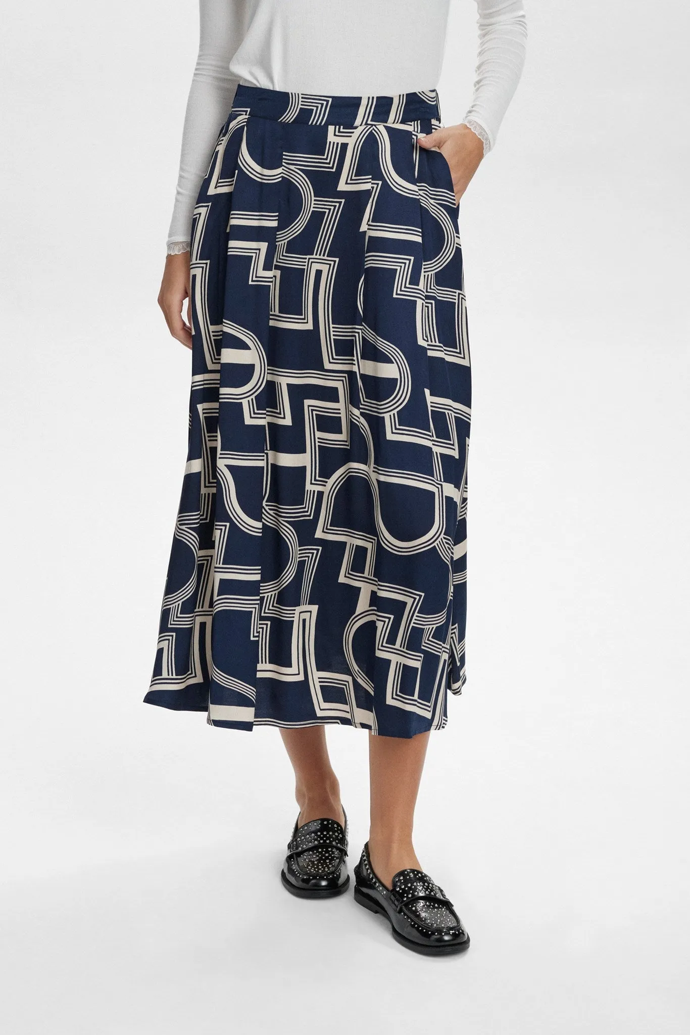 NULETTY SKIRT - Dark Sapphire All Around Fit