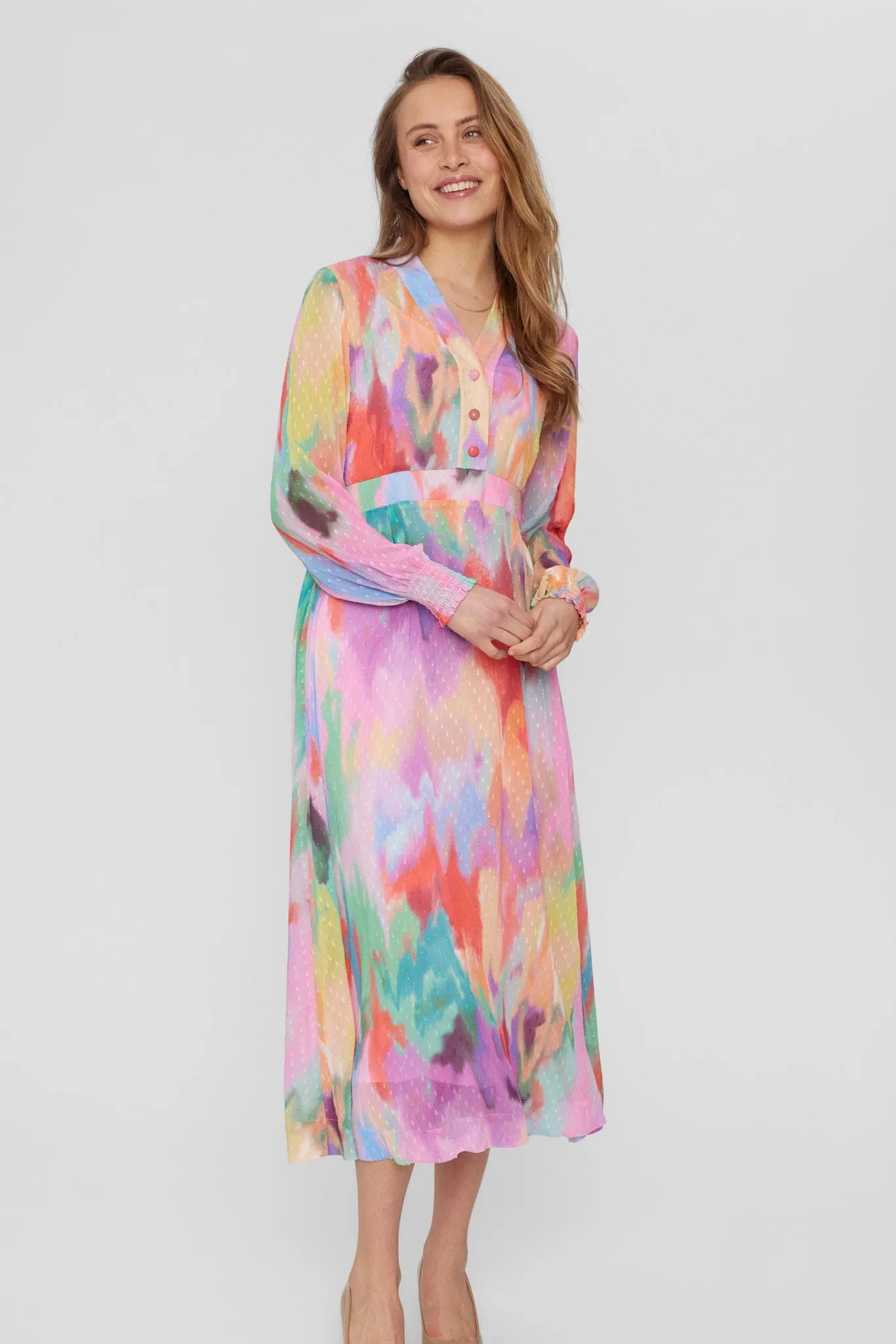 ConvertibleNeckline Insulating-Lining NUMARTINA DRESS - Lavender Crystal