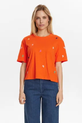 Ethically Sourced Yarn NUMIRELLO BOXY T-SHIRT - GOTS - Cherry Tomato