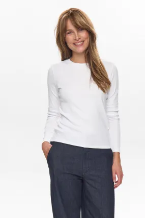 NURILEY LS TEE - Bright White SleevelessOption