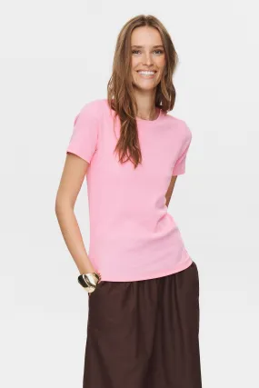 NURILEY SS TEE - Fuchsia Pink Airflow Ventilation LayeredCuff