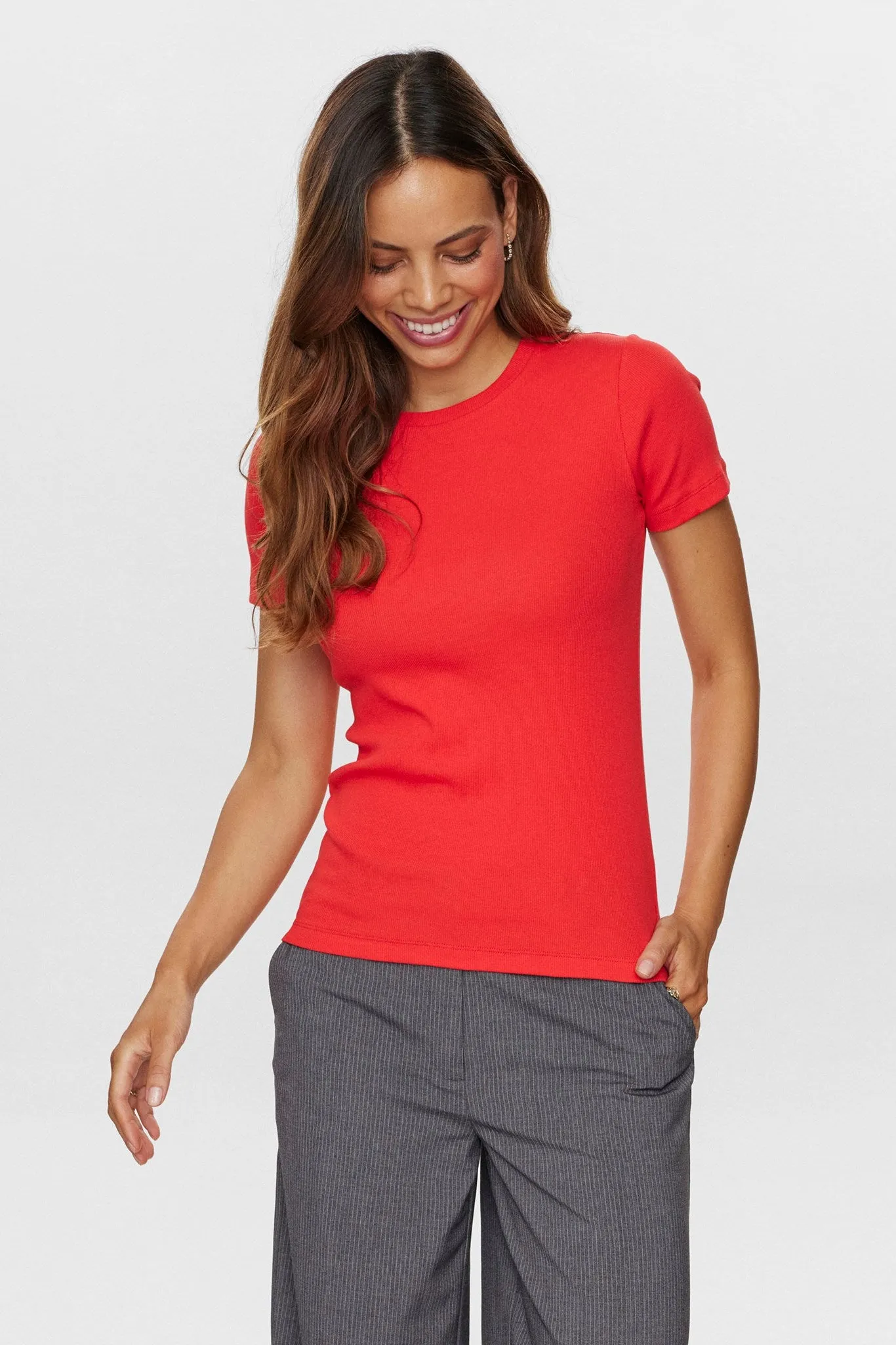 Adaptive Waistband Ultrasoft Inner Lining NURILEY SS TEE - High Risk Red
