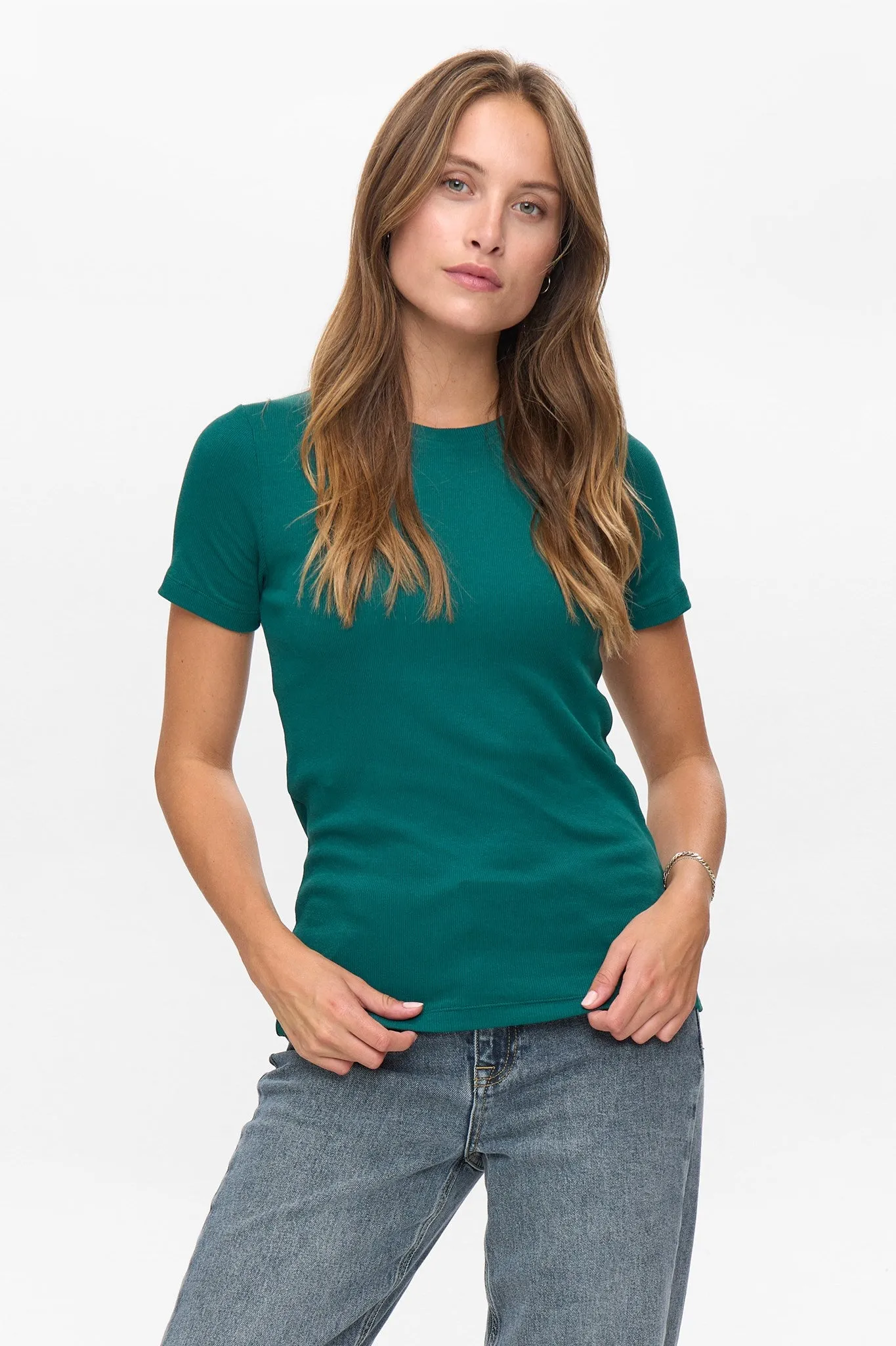 NURILEY SS TEE - Rain Forest All Over Print Technique