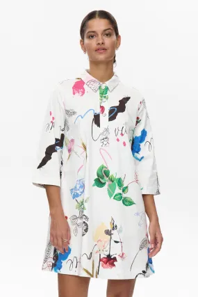 Comfortable and breathable Smart Casual NUSILJA SHIRT DRESS - Pristine