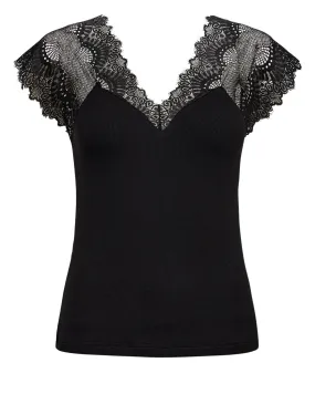 Simple Pullover Anti Slip Shoulder Padding NUSIRRI TOP - Caviar