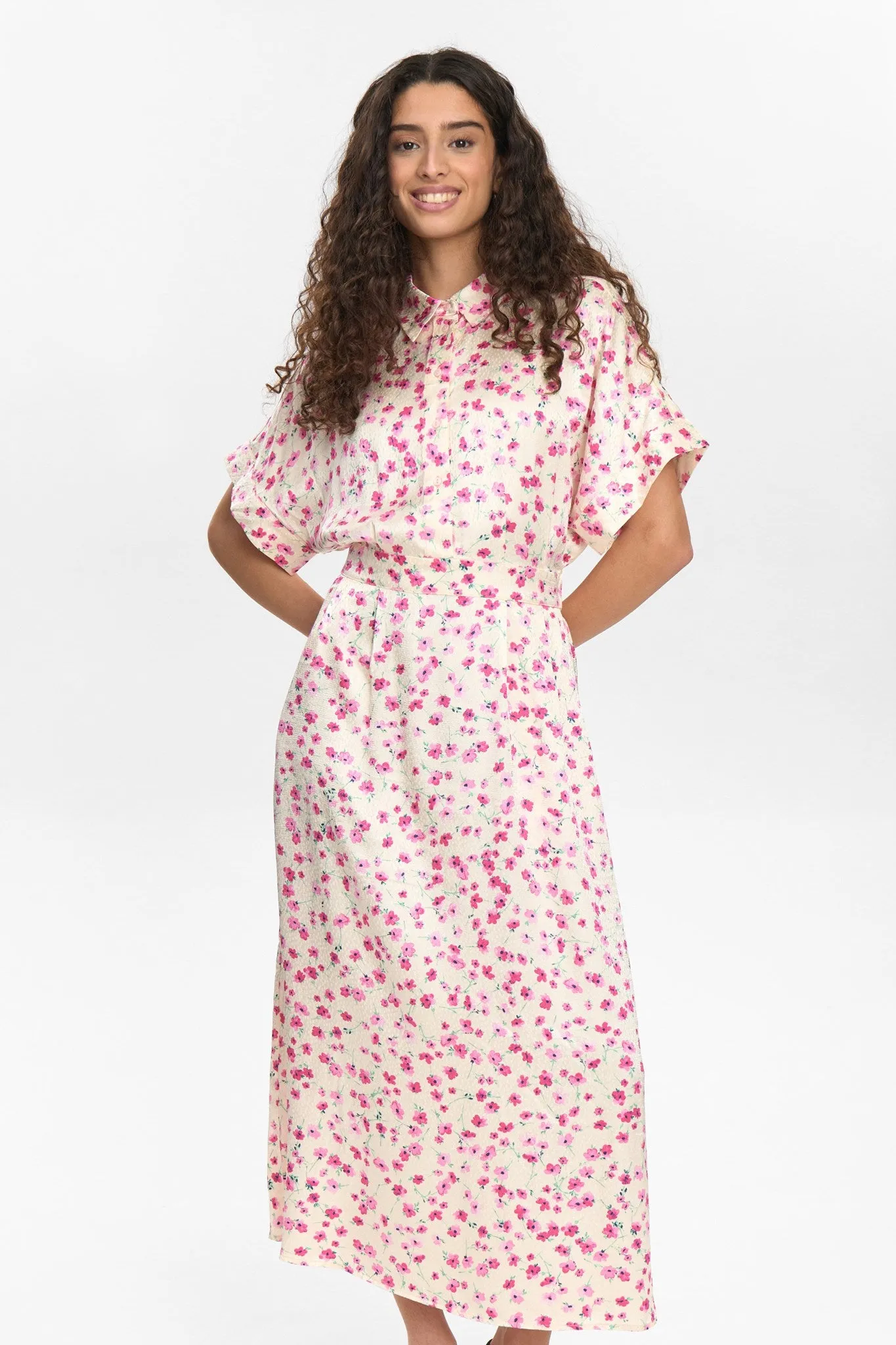 Decorative-Design Sporty-Look NUTWINKLE DRESS - Ecru