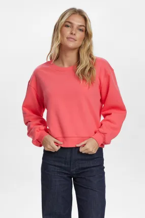 Drawstring Hood Relaxed Vibe NUTYRA SWEAT - Geranium