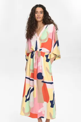 NUULRIKA DRESS - Flamingo Pink Light Layers