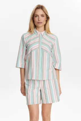 NUVIBEKA SHIRT - Flamingo Pink Adjustable Hem Toggles Double Layered Hem Reinforcement