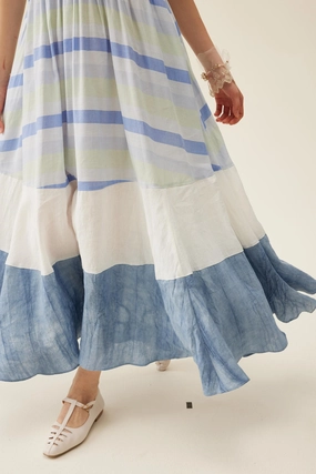 Smart Design Ocean 15 | smocking linen dress