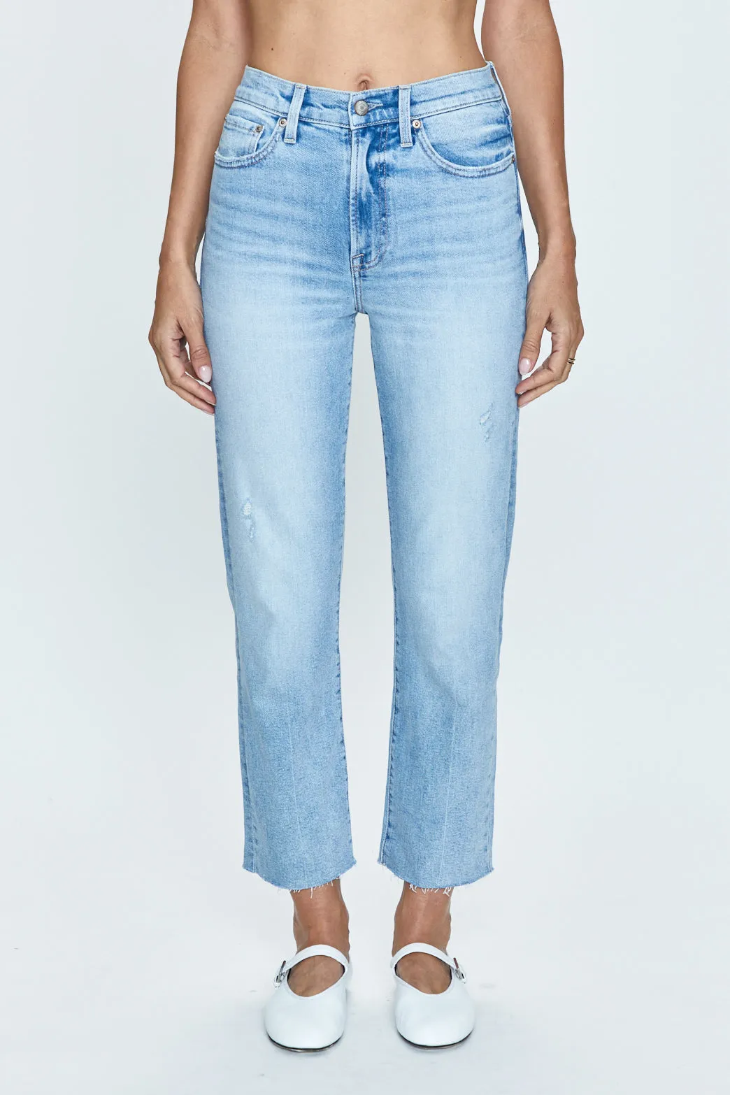 Pistola Charlie High Rise Classic Straight -Chalet Vintage Creative Look Work Ready Lightweight Slim Vintage Lover