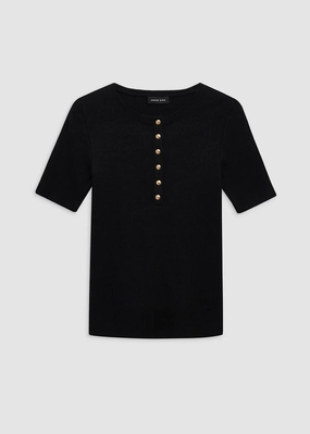 Anine Bing Alessia Tee SweatAbsorbent BreathableMoistureBarrier