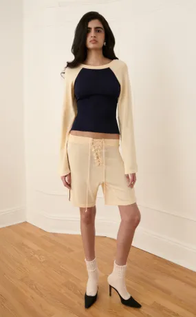 Off-Season Knitted Raglan Shirt All Season Style Grace Vibe