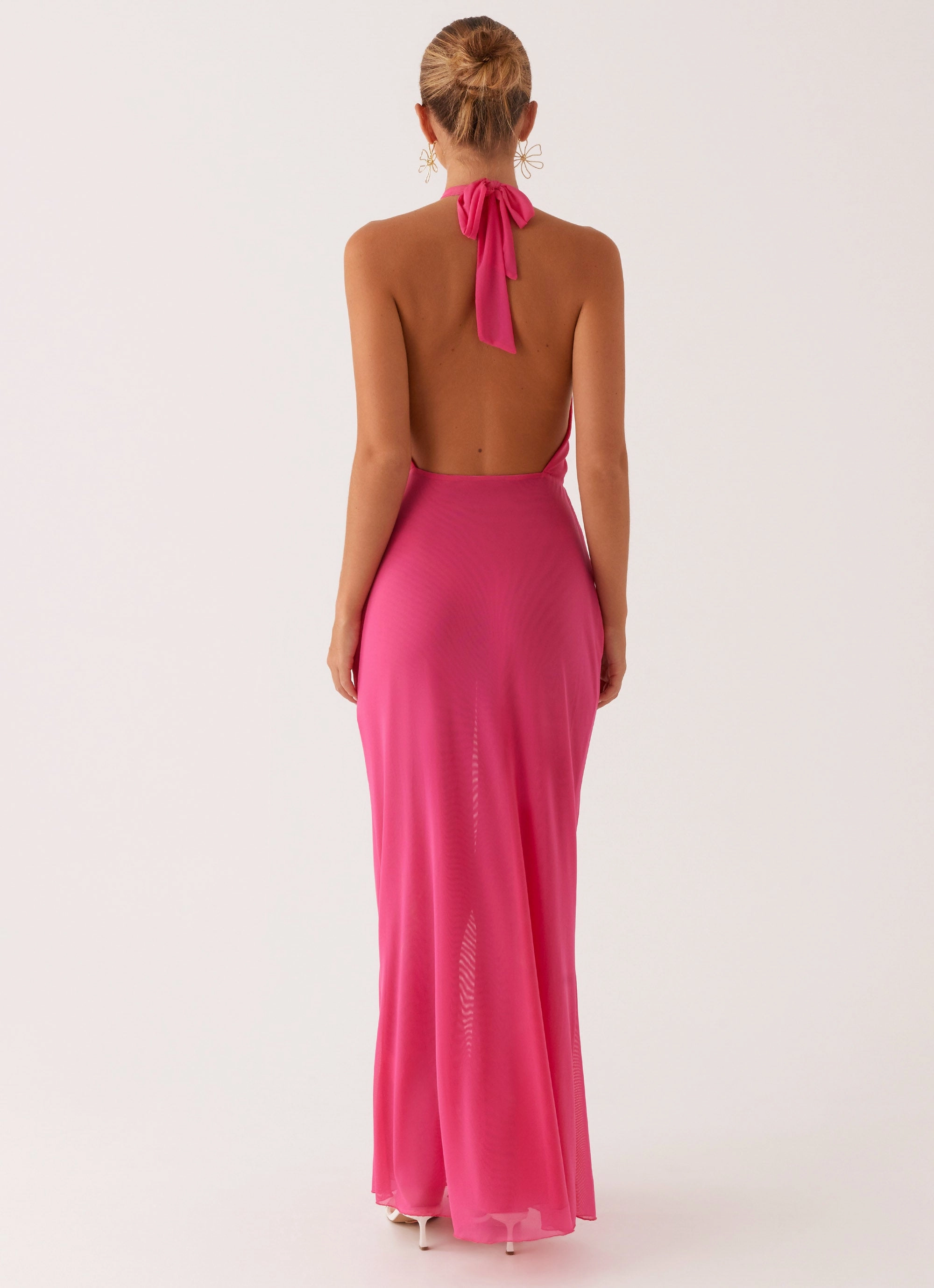 Centre Stage Maxi Dress - Pink Texture Rich