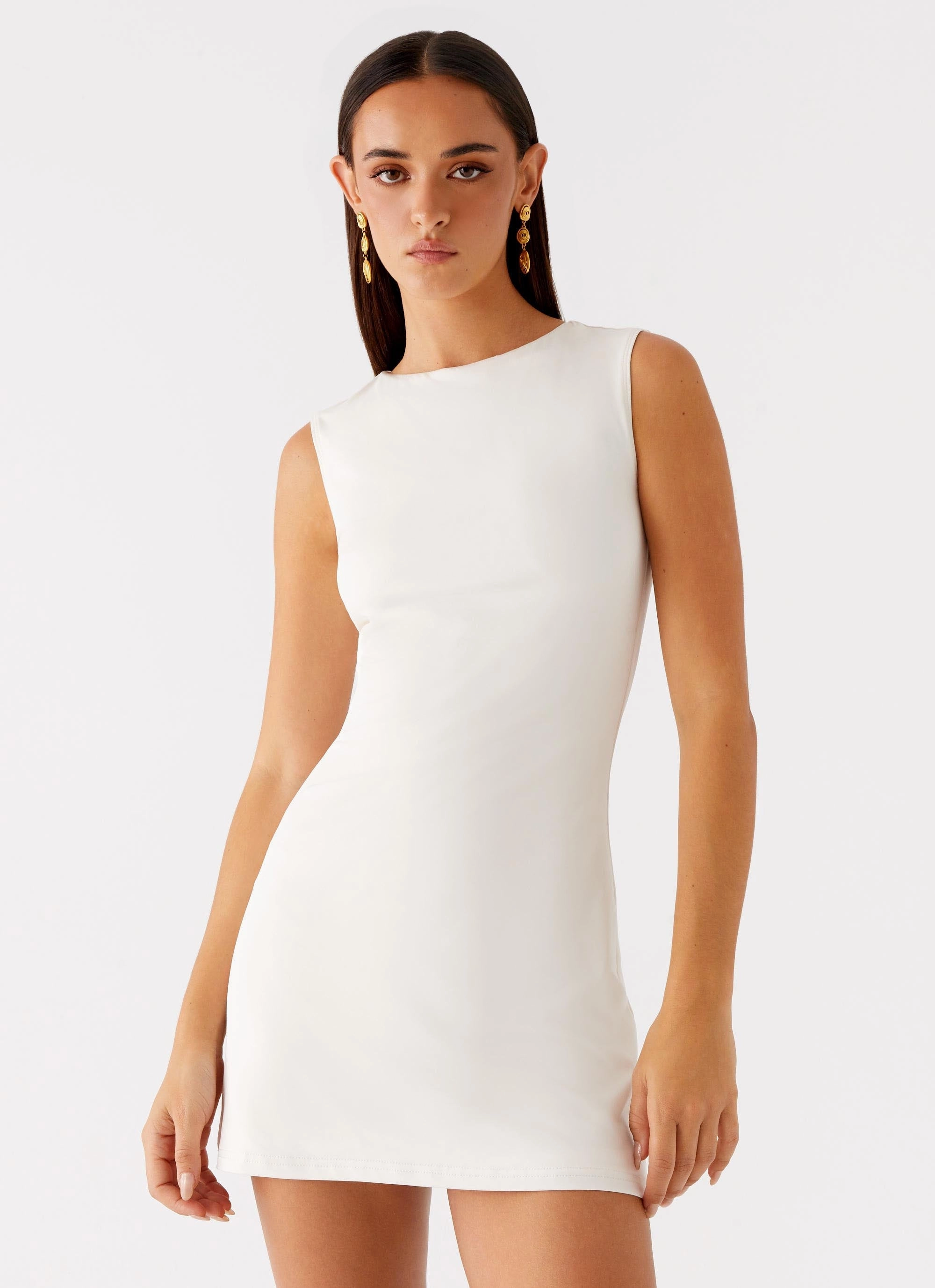 Night Mood Shai Pearl Mini Dress - Ivory