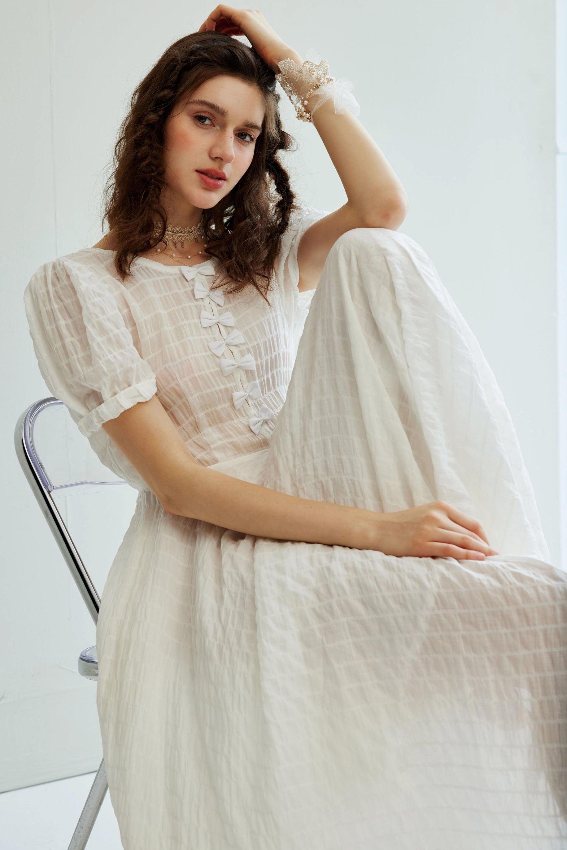 Luna 22 | Maxi linen dress gown Trendy Design OrganicCotton