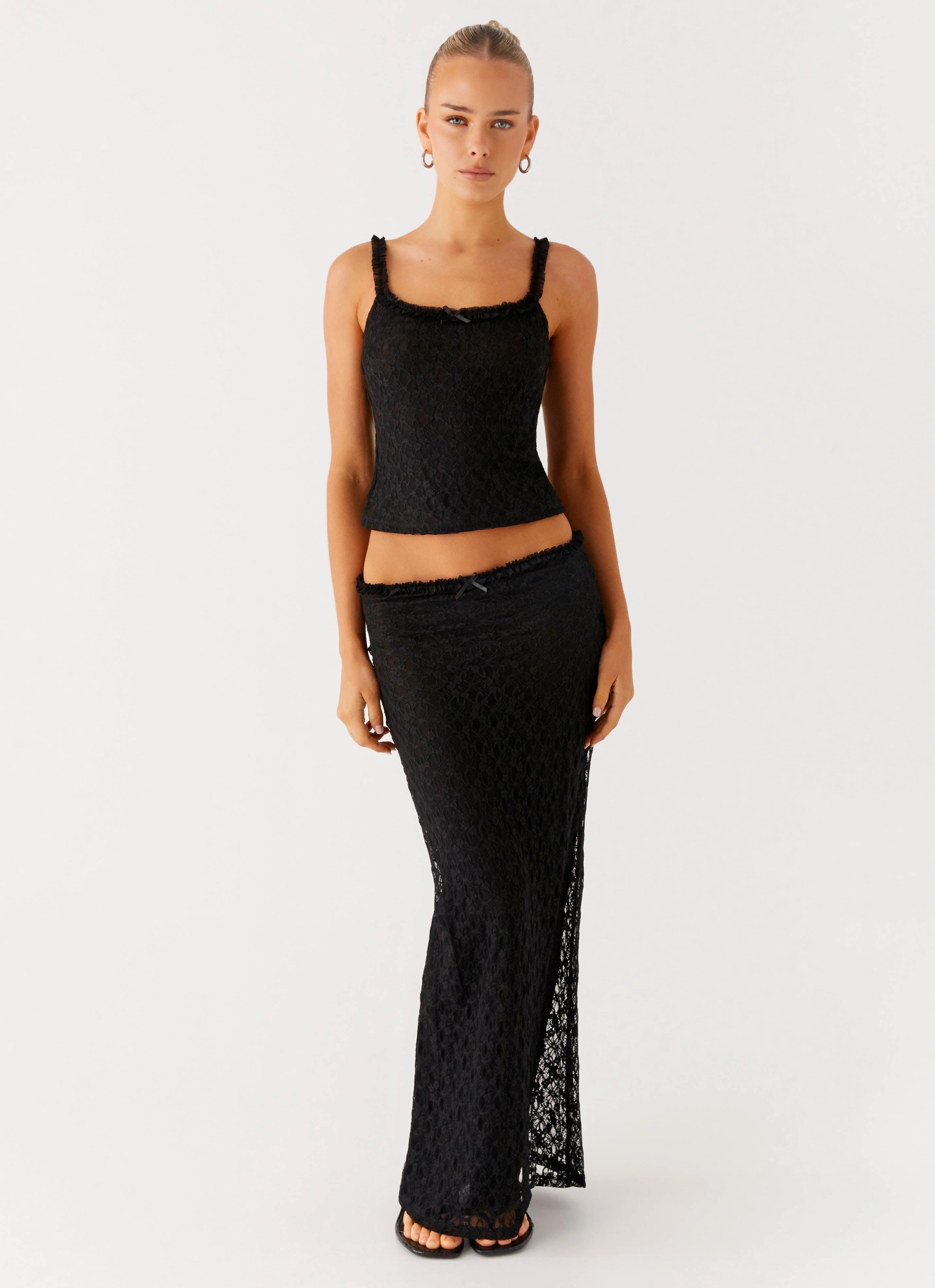 Mix Culture Cozy Vibe Ophira Maxi Skirt - Black