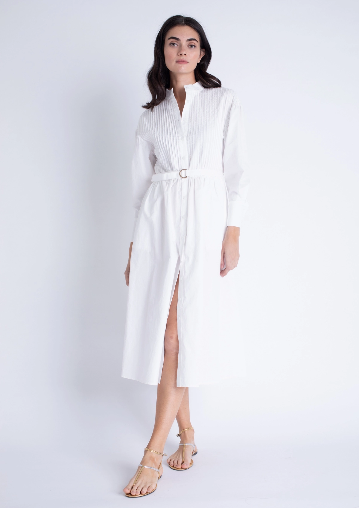 Trendy Fit Look Soft Stretch Jasmine Midi Dress - White
