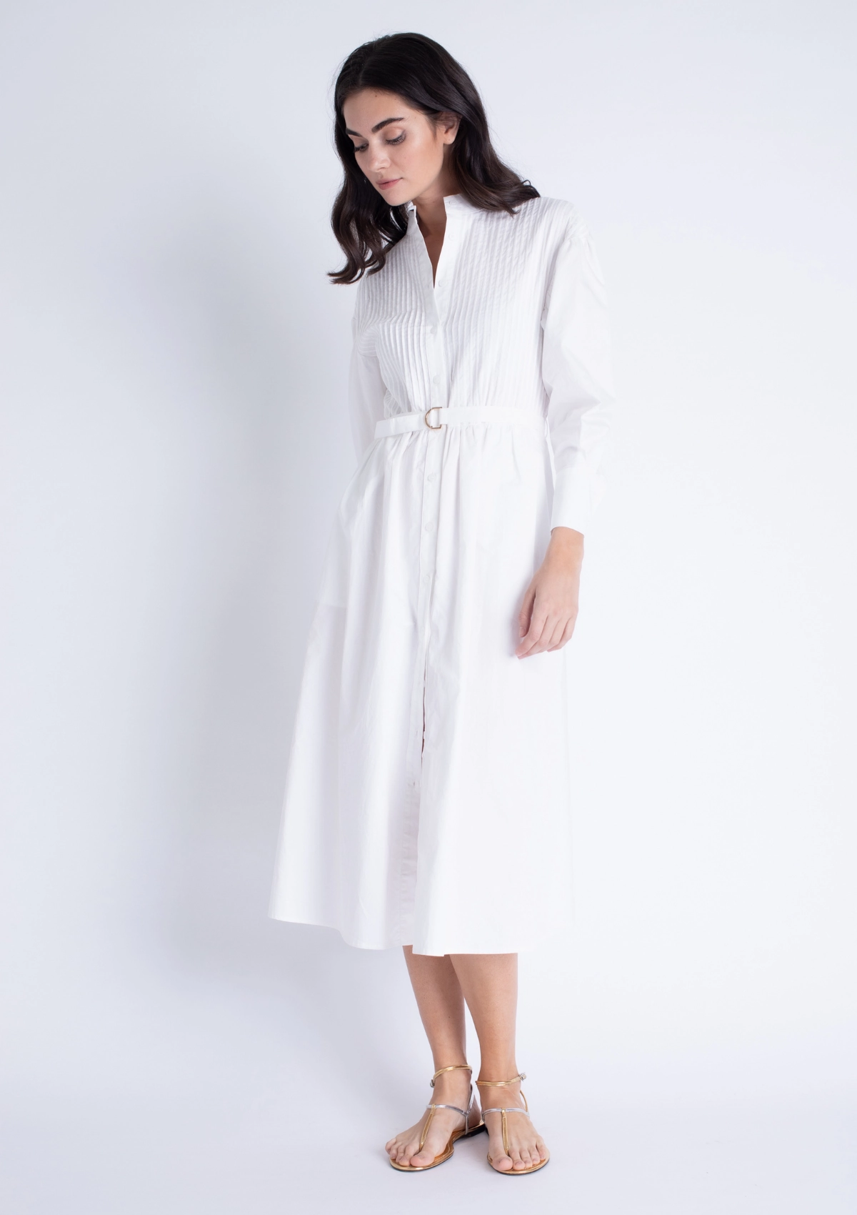 Jasmine Midi Dress - White Wardrobe-Staple Essential Style