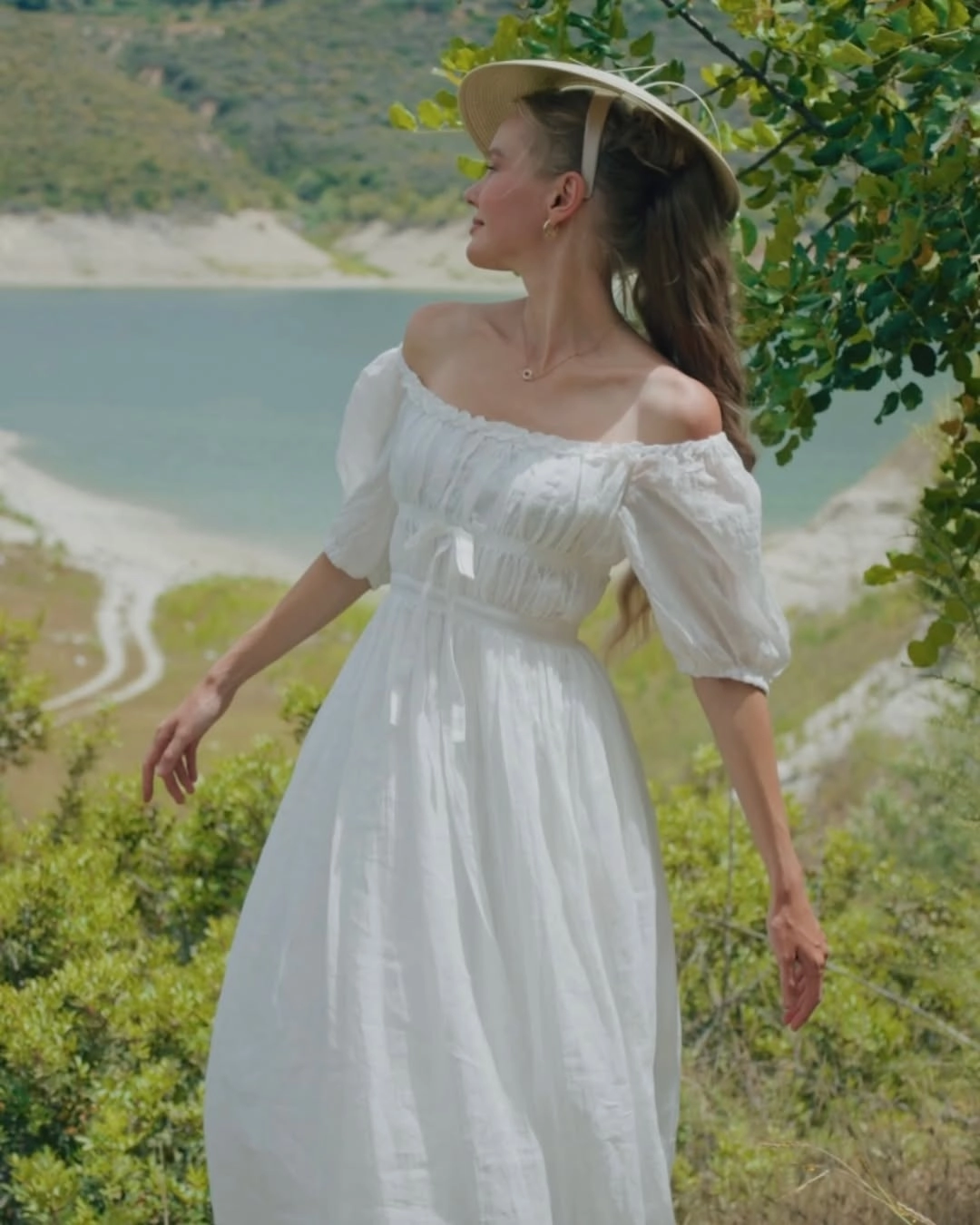 Osmanthus 01 | maxi linen dress Non Restrictive Fit Urban Comfort