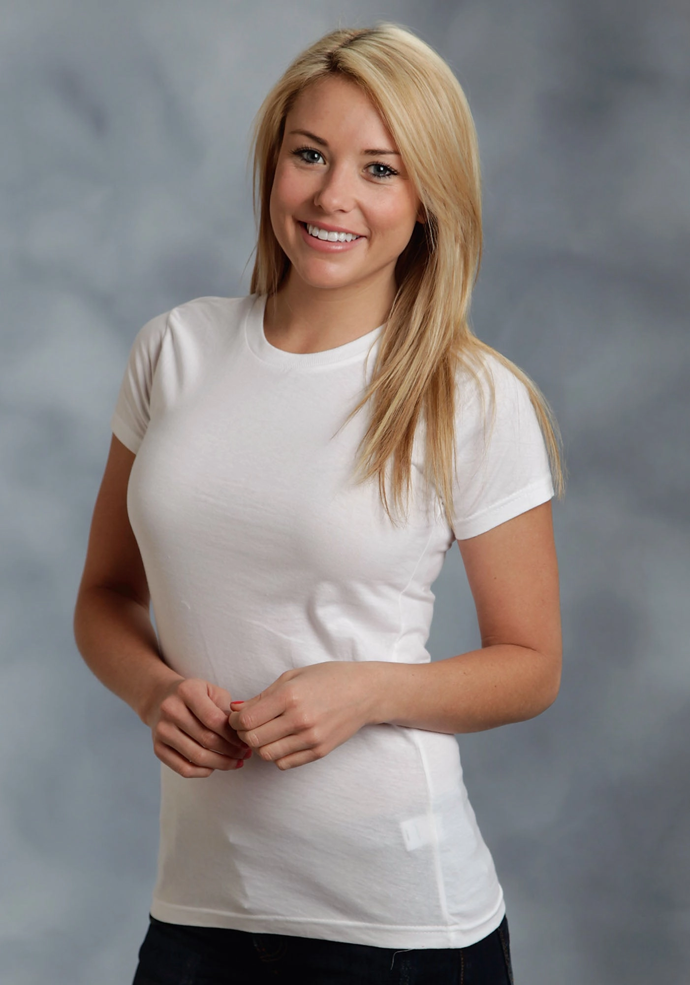 Smooth Zipper Design Subtle patterns Ouray Womens White 100% Cotton USA S/S Crew T-Shirt