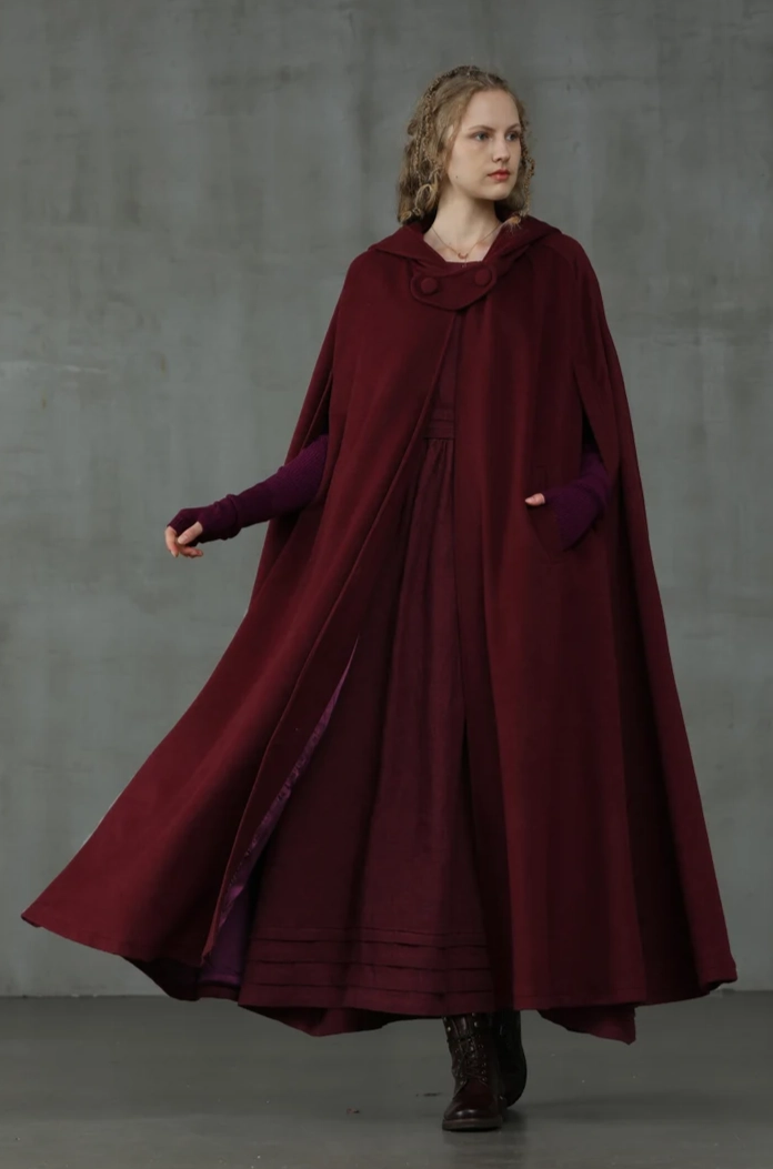 Outlander 2020 | 100% Wool Cloak Coat Fall Favorites Airflow channels