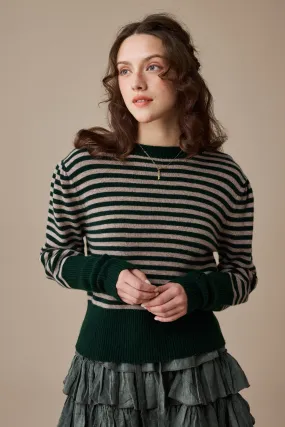 Oxford 13|100% wool classic striped pullover jumper SoftFeel Fabric