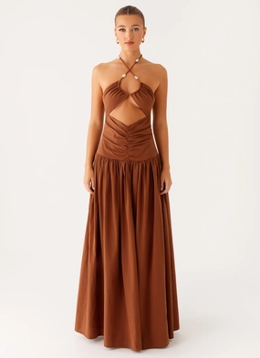 Paltrow Maxi Dress - Chocolate Easy and Effortless Modest Look